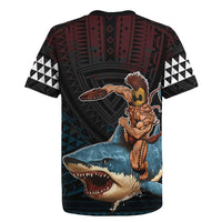 Hawaii Ikaika Rugby Jersey Hawaiian Mythic Koa Tribal Warrior LT05 - Polynesian Pride