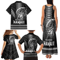 Hawaiian Ikaika Warrior Family Matching Tank Maxi Dress and Hawaiian Shirt Tribal Pattern LT05 - Polynesian Pride