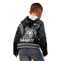 Hawaiian Ikaika Warrior Kid Hoodie Tribal Pattern