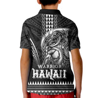 Hawaiian Ikaika Warrior Kid Polo Shirt Tribal Pattern LT05 - Polynesian Pride