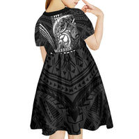 Hawaiian Ikaika Warrior Kid Short Sleeve Dress Tribal Pattern LT05 - Polynesian Pride