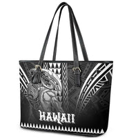 Hawaiian Ikaika Warrior Leather Tote Bag Tribal Pattern LT05 - Polynesian Pride