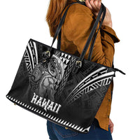 Hawaiian Ikaika Warrior Leather Tote Bag Tribal Pattern LT05 - Polynesian Pride