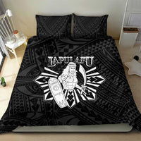 Philippines Tribal Bedding Set King Lapu Lapu Black Version