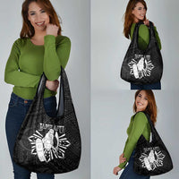 Philippines Tribal Grocery Bag King Lapu Lapu Black Version