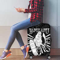 Philippines Tribal Luggage Cover King Lapu Lapu Black Version