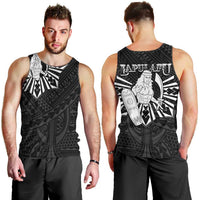 Philippines Tribal Men Tank Top King Lapu Lapu Black Version