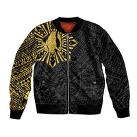 Philippines Tribal Bomber Jacket King Lapu Lapu Gold Version