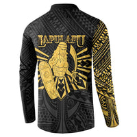 Philippines Tribal Button Sweatshirt King Lapu Lapu Gold Version