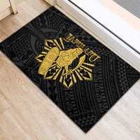 Philippines Tribal Rubber Doormat King Lapu Lapu Gold Version