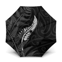 New Zealand Chur Bro Umbrella Maori Koru With Silver Fern