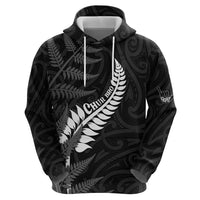 Personalised New Zealand Chur Bro Zip Hoodie Maori Koru With Silver Fern LT05 - Polynesian Pride