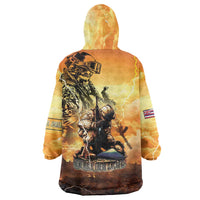 Hawaii Memorial Day Wearable Blanket Hoodie Remember Their Sacrifice