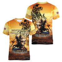 Hawaii Memorial Day Women V-Neck T-Shirt Remember Their Sacrifice LT05 - Polynesian Pride
