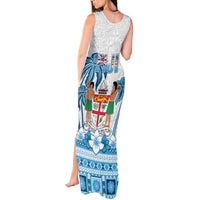 Fiji 679 Constitution Day Tank Maxi Dress Fijian Tapa Pattern