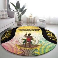 Vanuatu Independence Day Round Carpet The Untouched Paradise