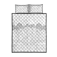 Samoa Lotu Tamaiti Quilt Bed Set White Sunday Polynesian Pattern With Tropical Flowers