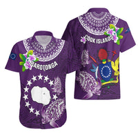 Cook Islands Rarotonga Hawaiian Shirt Coat Of Arms Plumeria Polynesian Turtle LT05 - Polynesian Pride