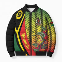 Vanuatu Constitution Day Bomber Puffer Jacket Long Live Vanuatu - Polynesian Pride