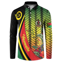 Vanuatu Constitution Day Button Sweatshirt Long Live Vanuatu - Polynesian Pride