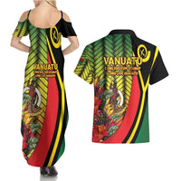 Vanuatu Constitution Day Couples Matching Summer Maxi Dress and Hawaiian Shirt Long Live Vanuatu - Polynesian Pride