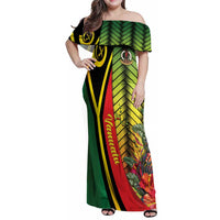 Vanuatu Constitution Day Family Matching Off Shoulder Maxi Dress and Hawaiian Shirt Long Live Vanuatu - Polynesian Pride