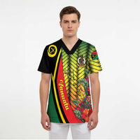 Vanuatu Constitution Day Scrub Top Long Live Vanuatu - Polynesian Pride