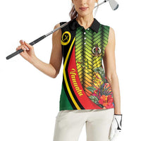 Vanuatu Constitution Day Women Sleeveless Polo Shirt Long Live Vanuatu - Polynesian Pride
