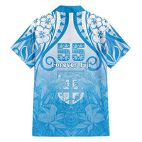 Fiji Day Family Matching Off Shoulder Maxi Dress and Hawaiian Shirt 55th Anniversary Forever Fiji - Polynesian Pride