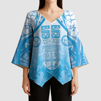Fiji Day Kimono Sleeve Blouse 55th Anniversary Forever Fiji - Polynesian Pride