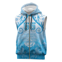 Fiji Day Sleeveless Zip Hoodie 55th Anniversary Forever Fiji - Polynesian Pride