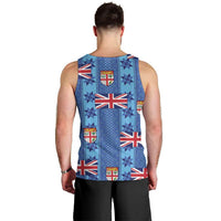 Fiji Masi Tapa Men Tank Top Coat Of Arms LT05 - Polynesian Pride