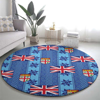 Fiji Masi Tapa Round Carpet Coat Of Arms - Polynesian Pride