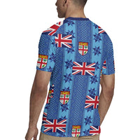 Fiji Masi Tapa Rugby Jersey Coat Of Arms - Polynesian Pride