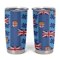 Fiji Masi Tapa Tumbler Cup Coat Of Arms - Polynesian Pride