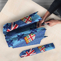 Fiji Masi Tapa Umbrella Coat Of Arms - Polynesian Pride