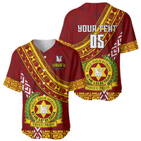 Custom Vavau High School Baseball Jersey Tongan Kupesi Pattern LT05 - Polynesian Pride