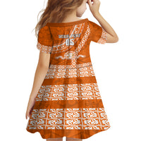 Custom Tailulu College Family Matching Short Sleeve Bodycon Dress and Hawaiian Shirt Tongan Kupesi Pattern LT05 - Polynesian Pride