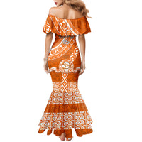 Custom Tailulu College Mermaid Dress Tongan Kupesi Pattern LT05 - Polynesian Pride
