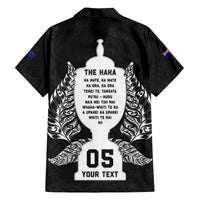 Custom New Zealand Rugby Family Matching Off Shoulder Maxi Dress and Hawaiian Shirt The Haka With Champions Cup LT05 - Polynesian Pride