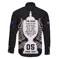 Custom New Zealand Rugby Family Matching Off Shoulder Maxi Dress and Hawaiian Shirt The Haka With Champions Cup LT05 - Polynesian Pride