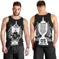Custom New Zealand Rugby Men Tank Top The Haka With Champions Cup LT05 - Polynesian Pride