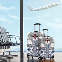 Hawaii Luggage Cover Barkcloth Pattern Vintage Style LT05 - Polynesian Pride