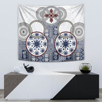 Hawaii Tapestry Barkcloth Pattern Vintage Style LT05 - Polynesian Pride