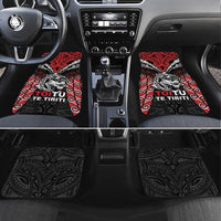 Aotearoa Mana Maori Car Mats Toitu Te Tiriti LT05 Set 4pcs Black - Polynesian Pride