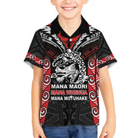 Aotearoa Mana Maori Kid Hawaiian Shirt Toitu Te Tiriti