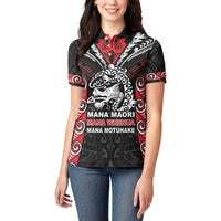 Aotearoa Mana Maori Women Polo Shirt Toitu Te Tiriti