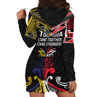 Tokelau And Aotearoa Hoodie Dress Together For Te Tiriti O Waitangi