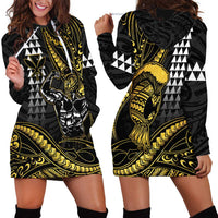 Hawaii Ikaika Warrior Helmet Hoodie Dress Gold Style
