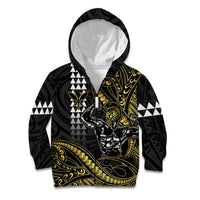 Hawaii Ikaika Warrior Helmet Kid Hoodie Gold Style